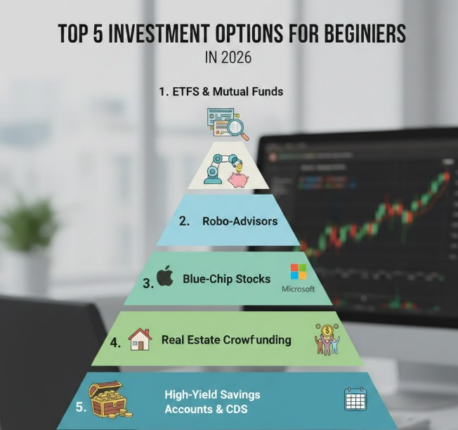 Top 5 Investment Options for Beginners in 2026